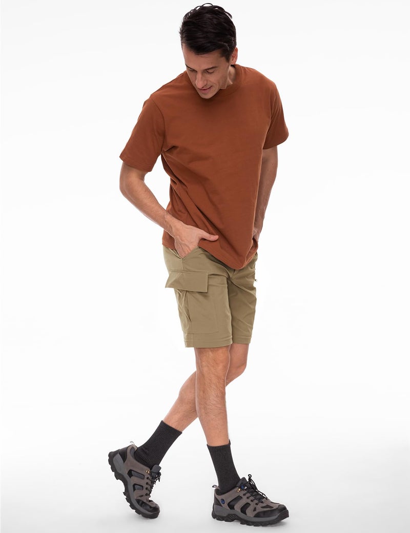 Wespornow Men's Hiking Pants Quick Dry Lightweight Waterproof Convertible Zip Off Cargo Pants for Outdoor Fishing Tactical Safari Camping Travel (Khaki, 3X-Large) - Image 3